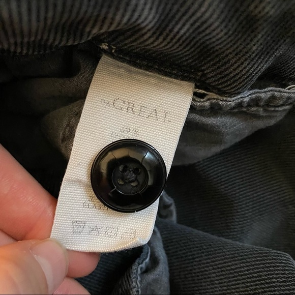 The Great Corduroy Cropped Straight Leg Grey Gray Pants 28 - Picture 5 of 5